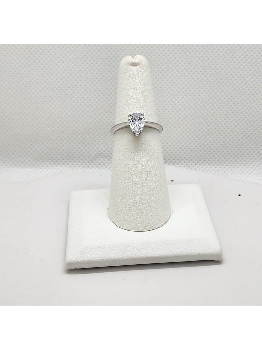 Brand New Sterling Silver 925 Tear drop Gemstone Ring